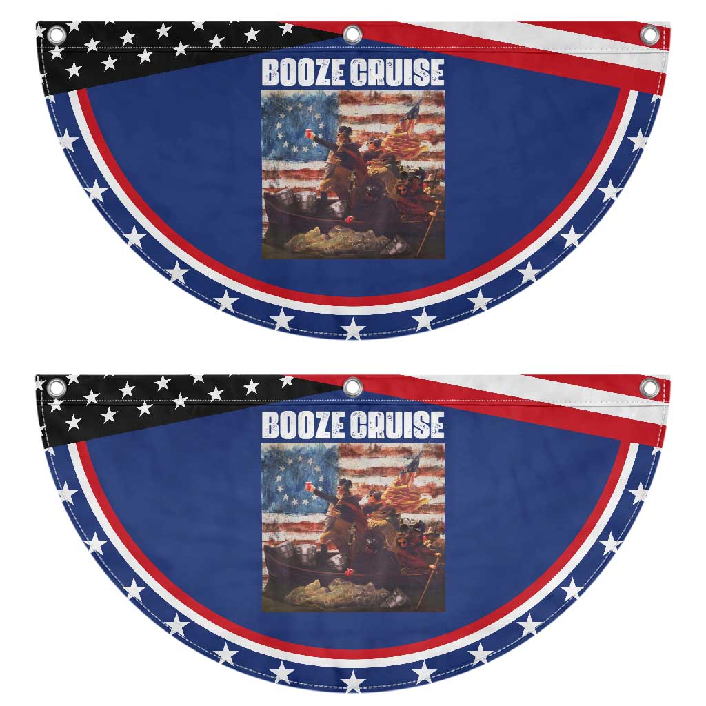 Funny George Washington Patriotic Fan Flag Booze Cruise Political Party Vintage American Flag