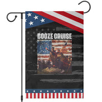 Funny George Washington Patriotic Garden Flag Booze Cruise Political Party Vintage American Flag