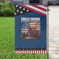 Funny George Washington Patriotic Garden Flag Booze Cruise Political Party Vintage American Flag