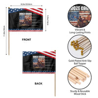 Funny George Washington Patriotic Handheld Flag Booze Cruise Political Party Vintage American Flag