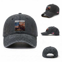Funny George Washington Washed Cotton Baseball Cap Booze Cruise Political Party Vintage American Flag