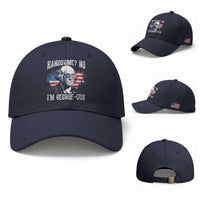 Funny George Washington Baseball Cap Handsome No I'm George-ous 4th Of July American Flag