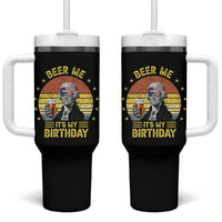 Funny George Washington's Birthday Tumbler With Handle Beer Me It's My Birthday Presidents' Day - Wonder Print Shop
