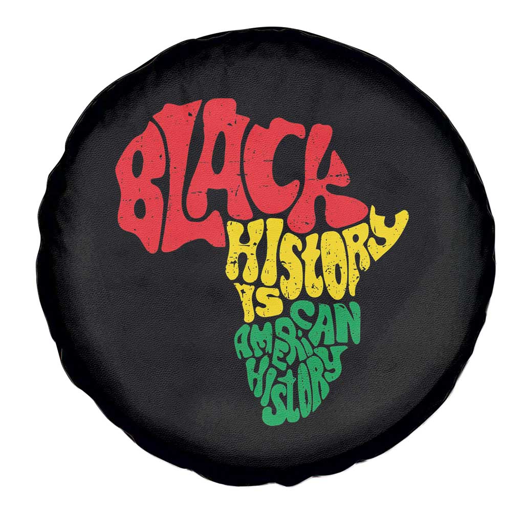 Black History Is American History Spare Tire Cover Vintage Africa Map