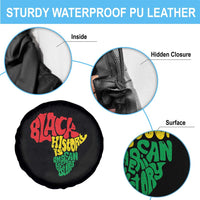 Black History Is American History Spare Tire Cover Vintage Africa Map