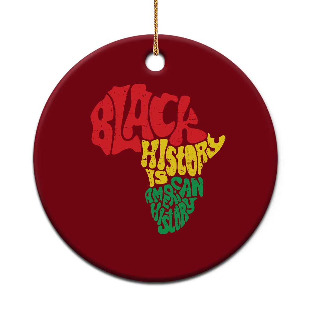 Black History Is American History Ceramic Ornament Vintage Africa Map