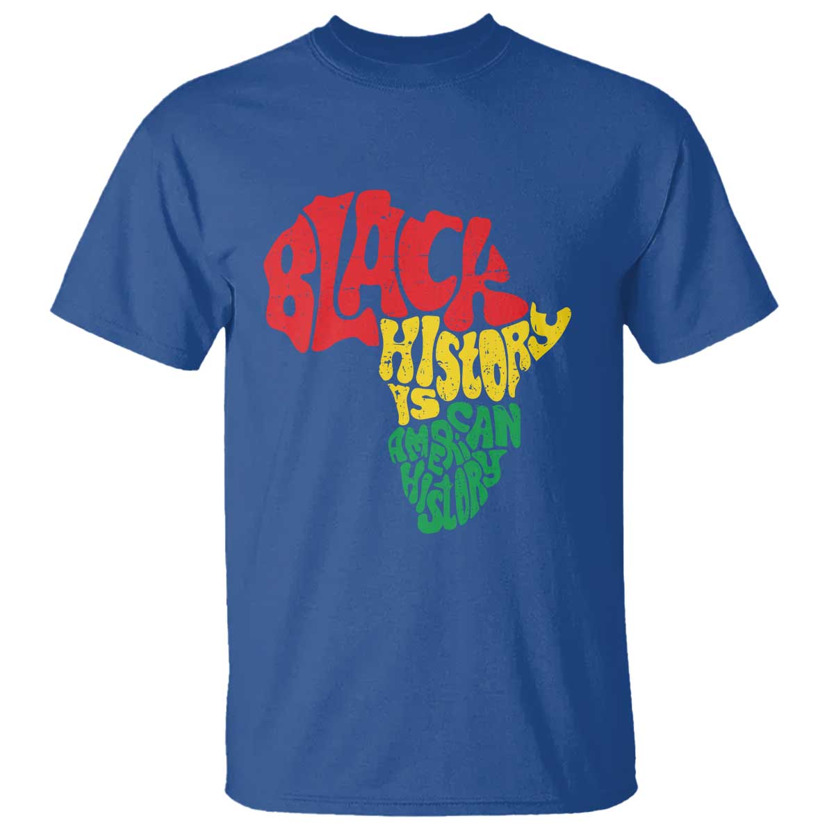 Black History Is American History T Shirt Vintage Africa Map