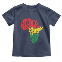 Black History Is American History Toddler T Shirt Vintage Africa Map