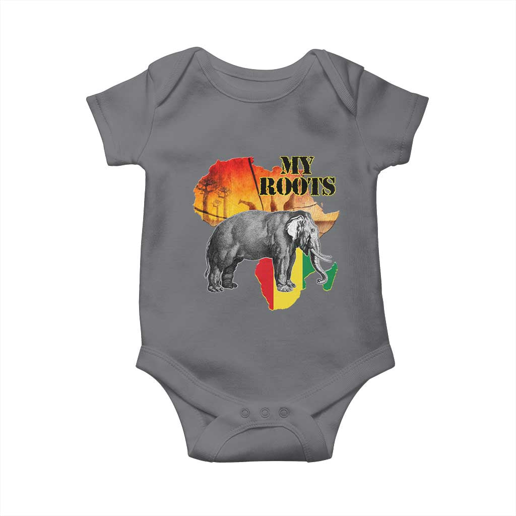 Africa Roots Baby Onesie My Roots Africa Map Black History Elephant