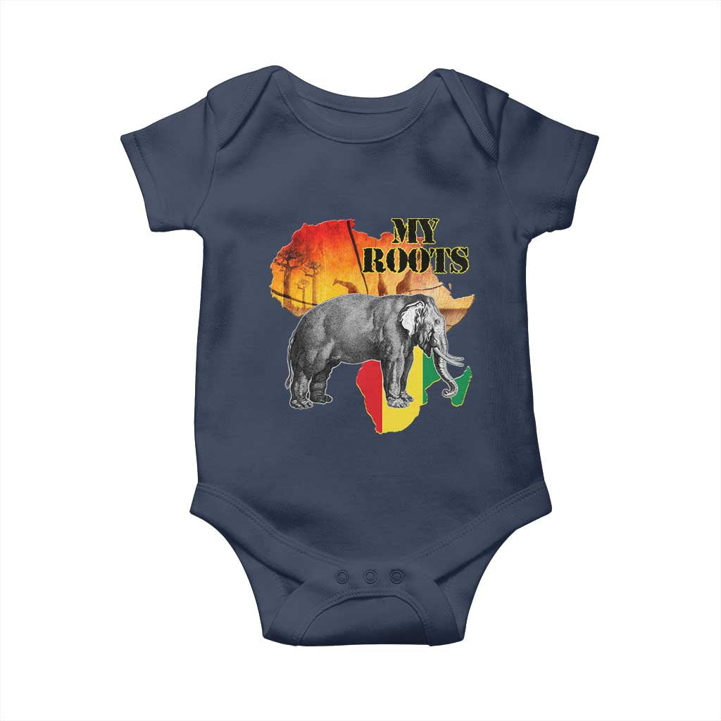 Africa Roots Baby Onesie My Roots Africa Map Black History Elephant