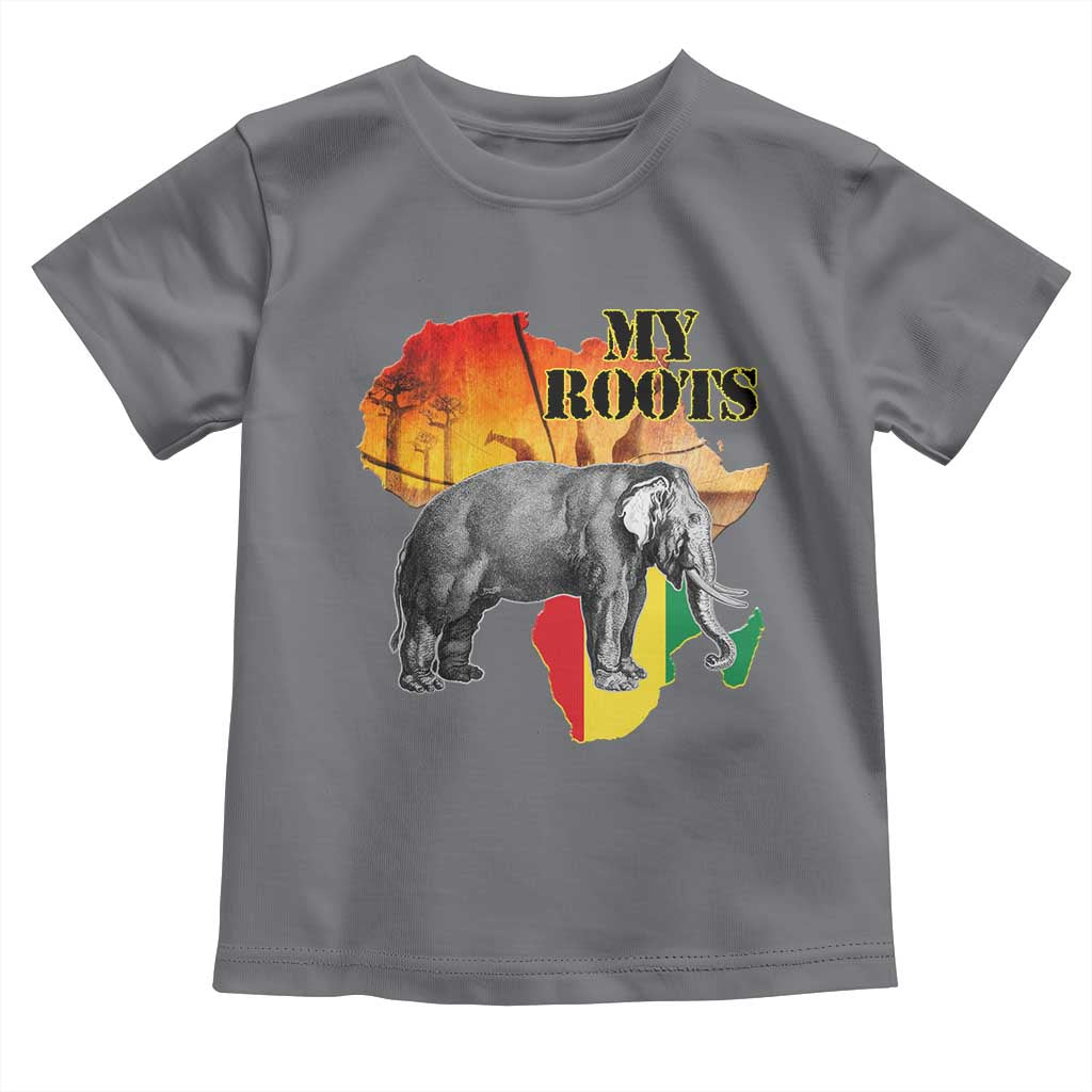 Africa Roots Toddler T Shirt My Roots Africa Map Black History Elephant