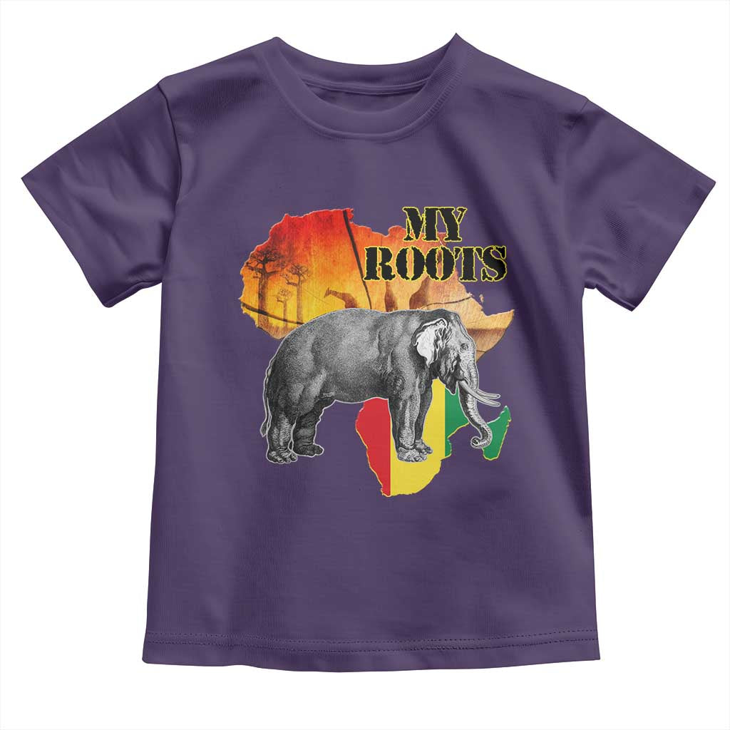 Africa Roots Toddler T Shirt My Roots Africa Map Black History Elephant
