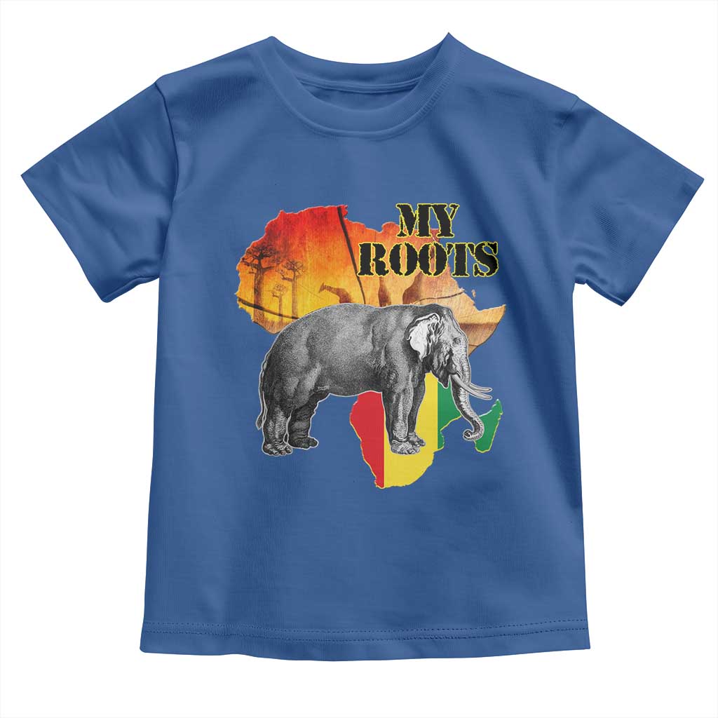 Africa Roots Toddler T Shirt My Roots Africa Map Black History Elephant