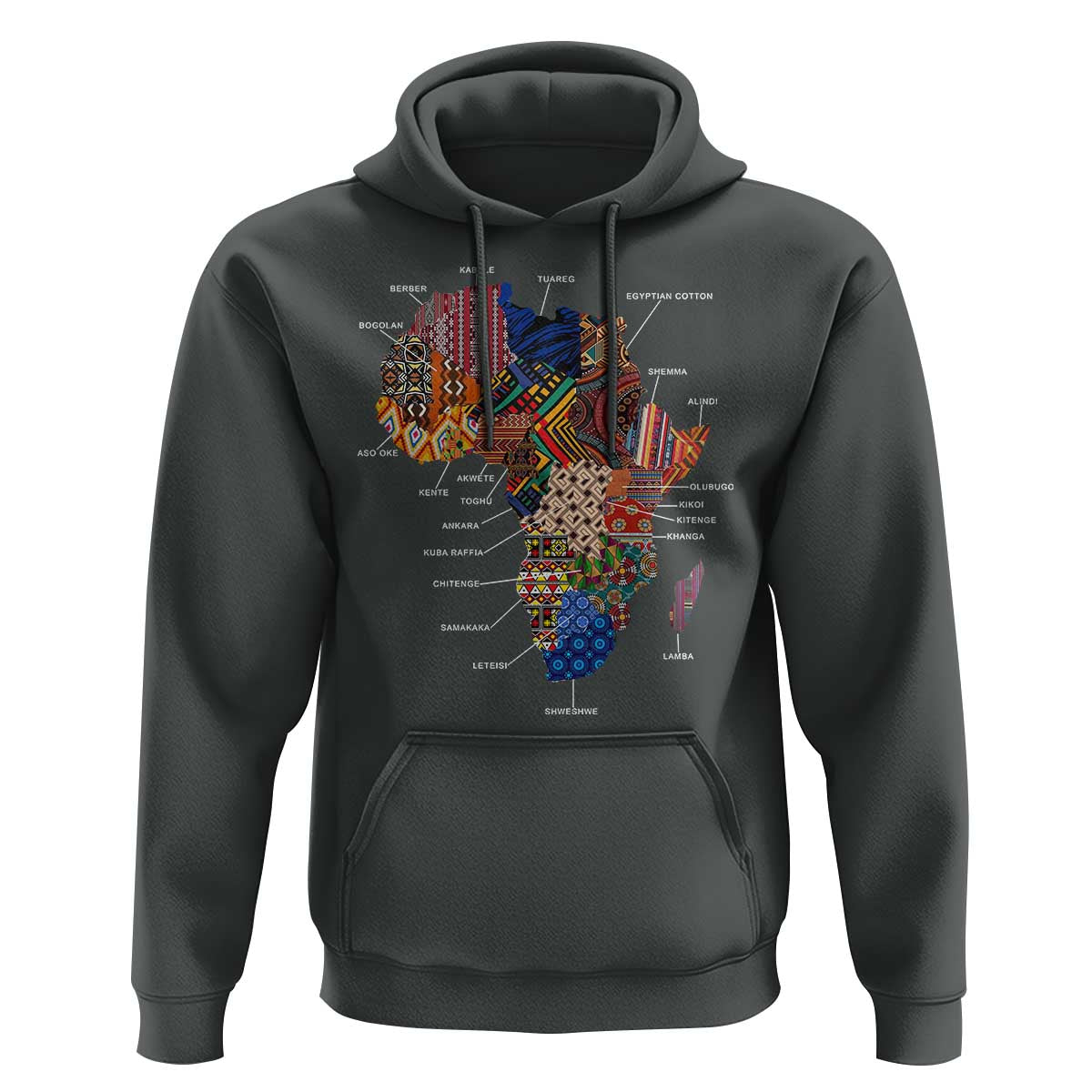 African Culture Black Fabrics Hoodie African American Heritage