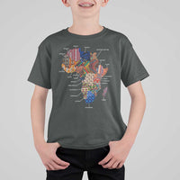 African Culture Black Fabrics T Shirt For Kid African American Heritage