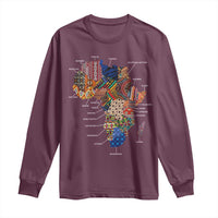 African Culture Black Fabrics Long Sleeve Shirt African American Heritage