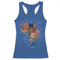 African Culture Black Fabrics Racerback Tank Top African American Heritage