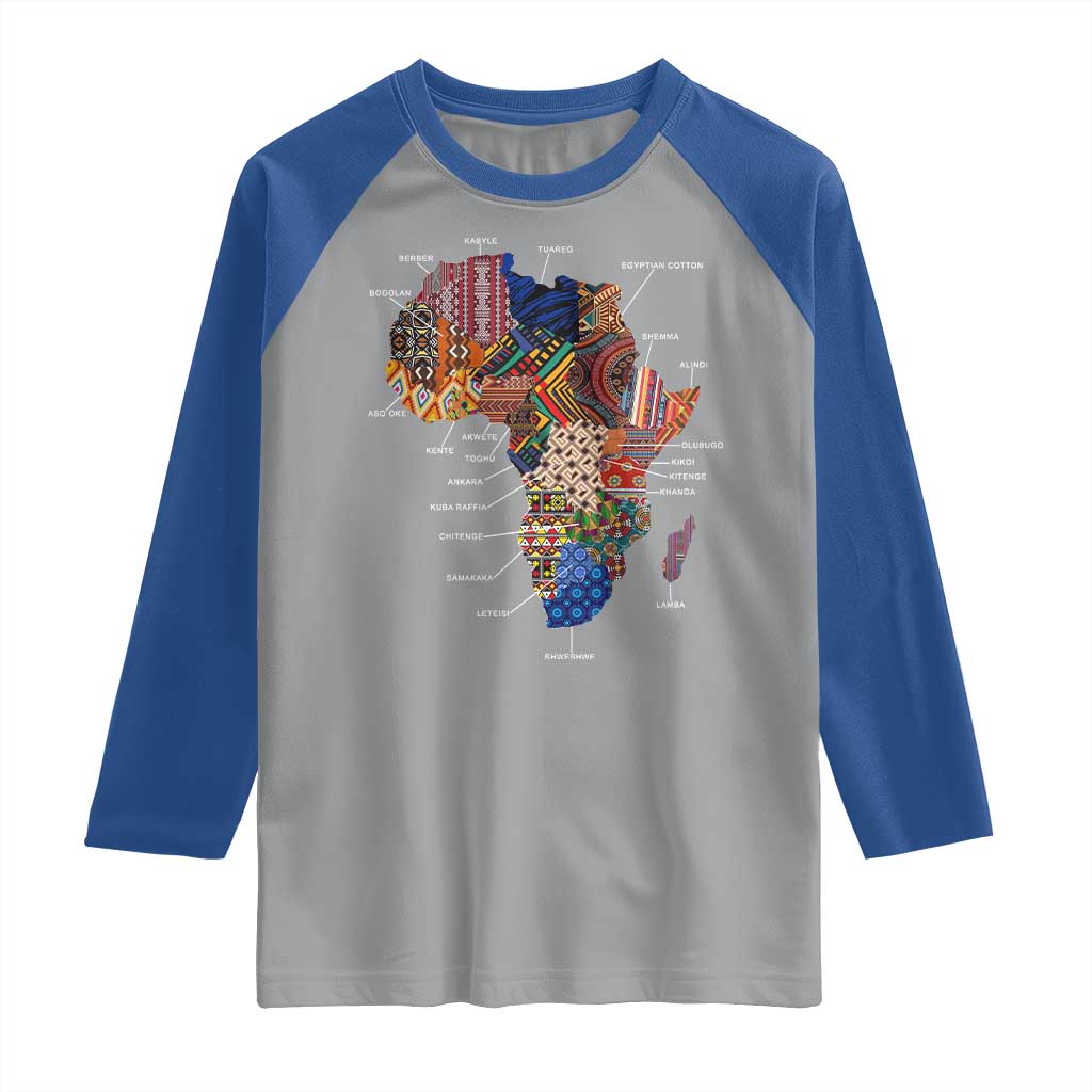 African Culture Black Fabrics Raglan Shirt African American Heritage
