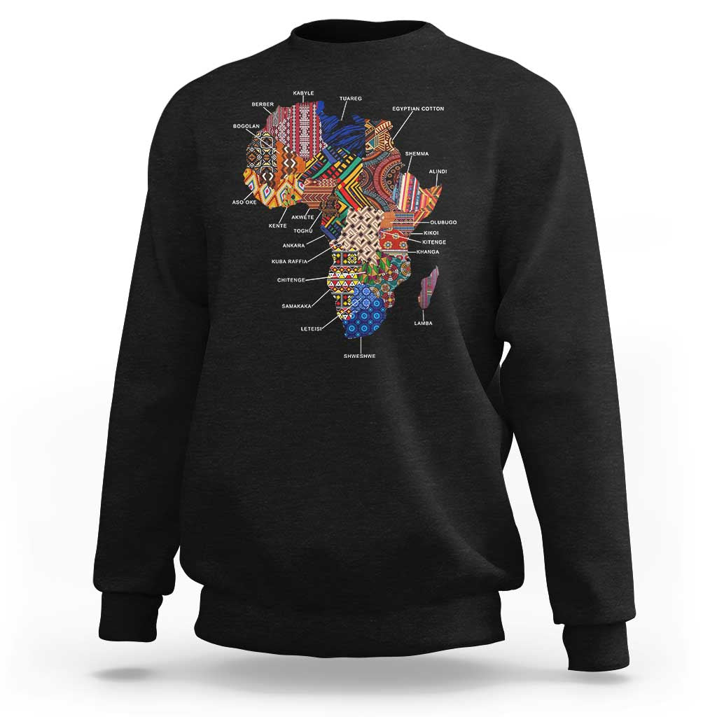 African Culture Black Fabrics Sweatshirt African American Heritage