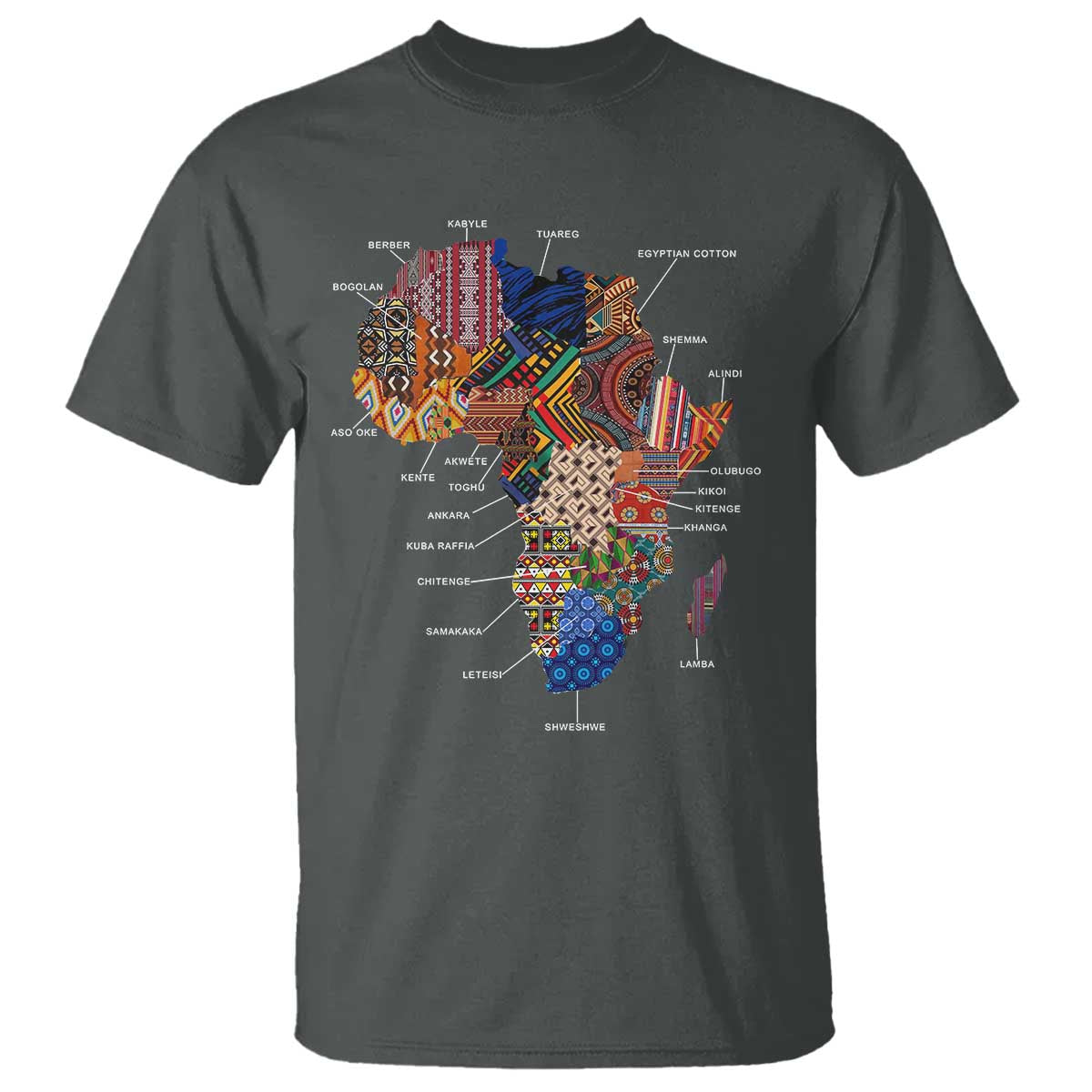 African Culture Black Fabrics T Shirt African American Heritage