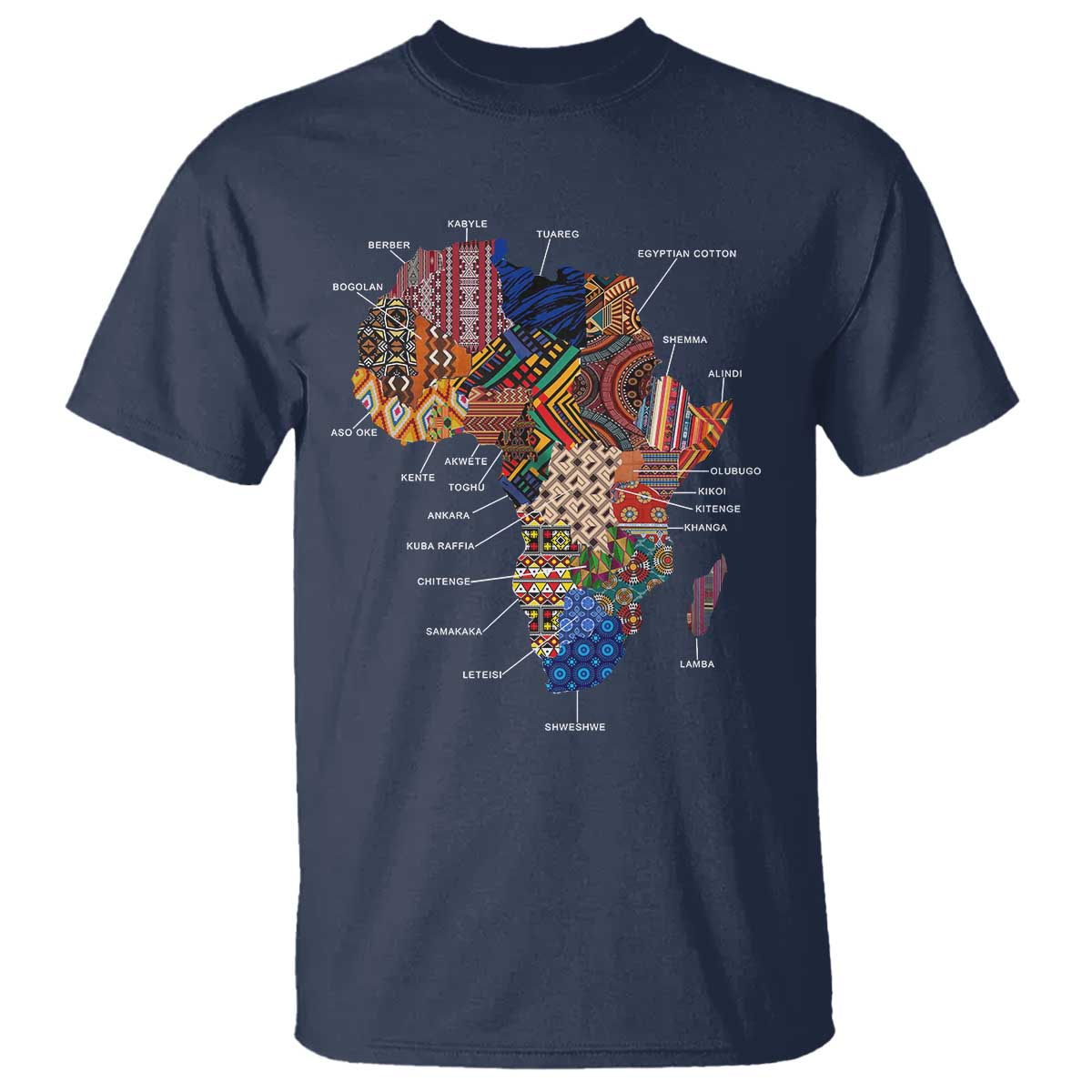 African Culture Black Fabrics T Shirt African American Heritage
