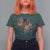 African Culture Black Fabrics T Shirt For Women African American Heritage