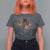 African Culture Black Fabrics T Shirt For Women African American Heritage
