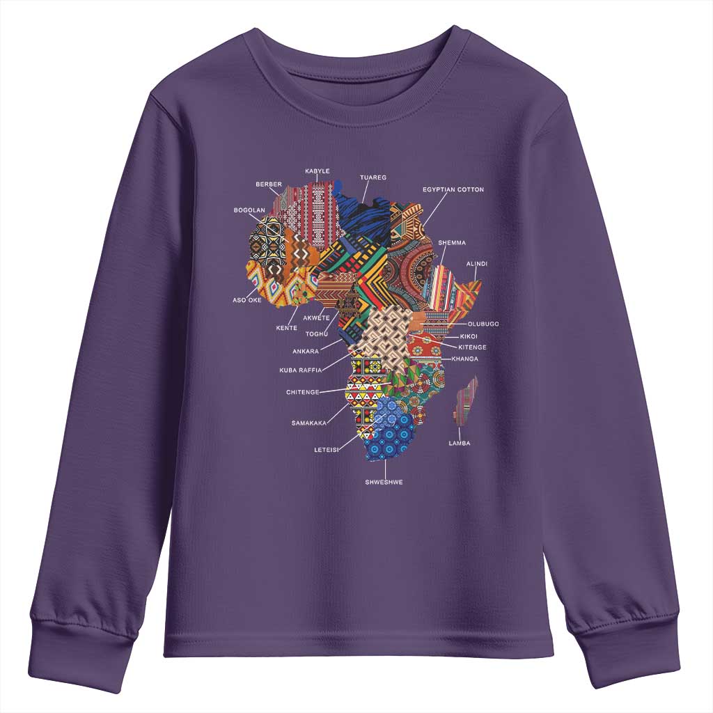 African Culture Black Fabrics Youth Sweatshirt African American Heritage