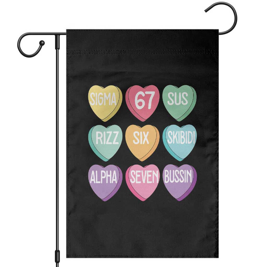 Funny Valentines Day 67 Meme Six Seven Sigma Rizz Heart Kids Garden Flag