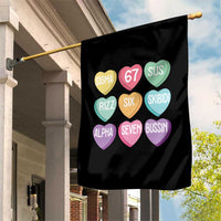Funny Valentines Day 67 Meme Six Seven Sigma Rizz Heart Kids Garden Flag