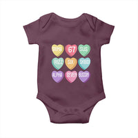 Funny Valentines Day 67 Meme Six Seven Sigma Rizz Heart Kids Baby Onesie