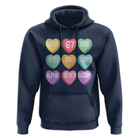 Funny Valentines Day 67 Meme Six Seven Sigma Rizz Heart Kids Hoodie