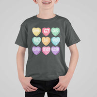 Funny Valentines Day 67 Meme Six Seven Sigma Rizz Heart Kids T Shirt For Kid
