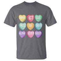 Funny Valentines Day 67 Meme Six Seven Sigma Rizz Heart Kids T Shirt