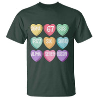 Funny Valentines Day 67 Meme Six Seven Sigma Rizz Heart Kids T Shirt