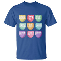 Funny Valentines Day 67 Meme Six Seven Sigma Rizz Heart Kids T Shirt