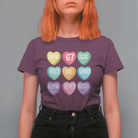 Funny Valentines Day 67 Meme Six Seven Sigma Rizz Heart Kids T Shirt For Women