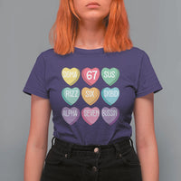 Funny Valentines Day 67 Meme Six Seven Sigma Rizz Heart Kids T Shirt For Women
