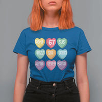 Funny Valentines Day 67 Meme Six Seven Sigma Rizz Heart Kids T Shirt For Women