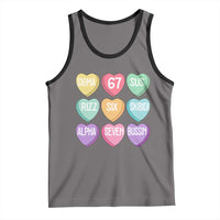 Funny Valentines Day 67 Meme Six Seven Sigma Rizz Heart Kids Tank Top