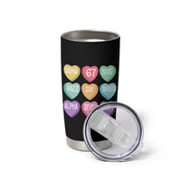 Funny Valentines Day 67 Meme Six Seven Sigma Rizz Heart Kids Tumbler Cup