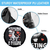 Funny 67 Meme Valentines Day Dinosaur Spare Tire Cover Stealing Hearts And Blasting 67 Farts