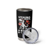 Funny 67 Meme Valentines Day Dinosaur Tumbler Cup Stealing Hearts And Blasting 67 Farts