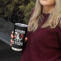 Funny 67 Meme Valentines Day Dinosaur Tumbler Cup Stealing Hearts And Blasting 67 Farts