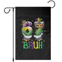 Funny 67 Mardi Gras Bruh Garden Flag Six Seven Meme Fleur De Lis Hand Gesture