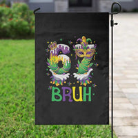 Funny 67 Mardi Gras Bruh Garden Flag Six Seven Meme Fleur De Lis Hand Gesture