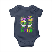 Funny 67 Mardi Gras Bruh Baby Onesie Six Seven Meme Fleur De Lis Hand Gesture