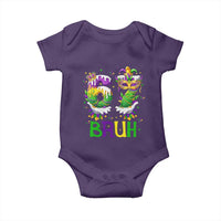Funny 67 Mardi Gras Bruh Baby Onesie Six Seven Meme Fleur De Lis Hand Gesture