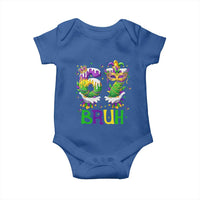 Funny 67 Mardi Gras Bruh Baby Onesie Six Seven Meme Fleur De Lis Hand Gesture