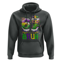 Funny 67 Mardi Gras Bruh Hoodie Six Seven Meme Fleur De Lis Hand Gesture
